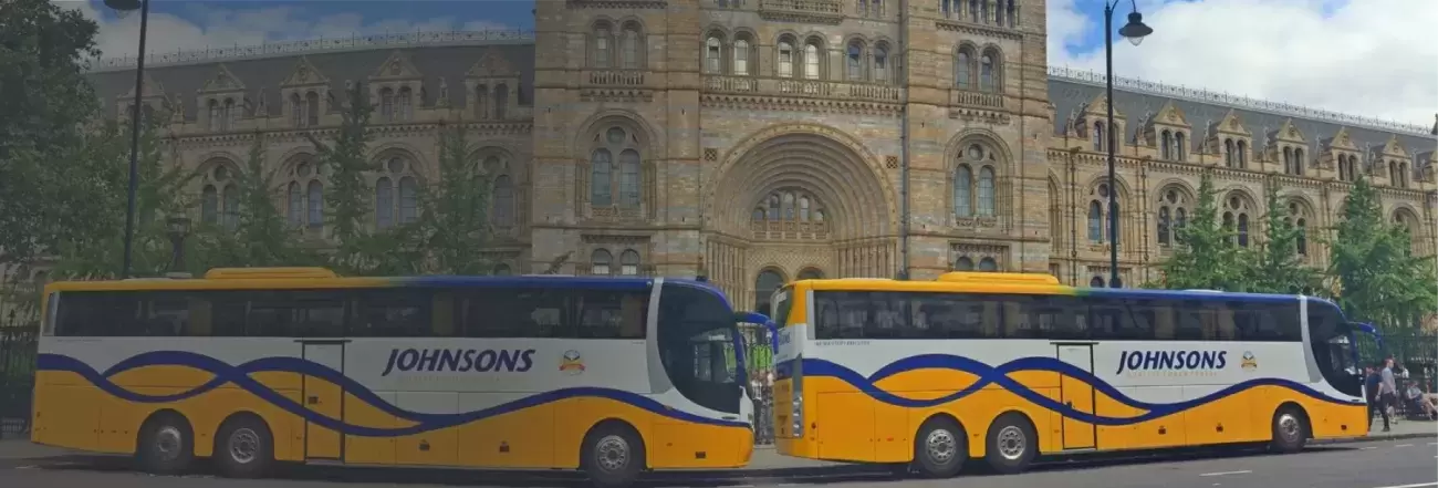 Coach outside cathedral