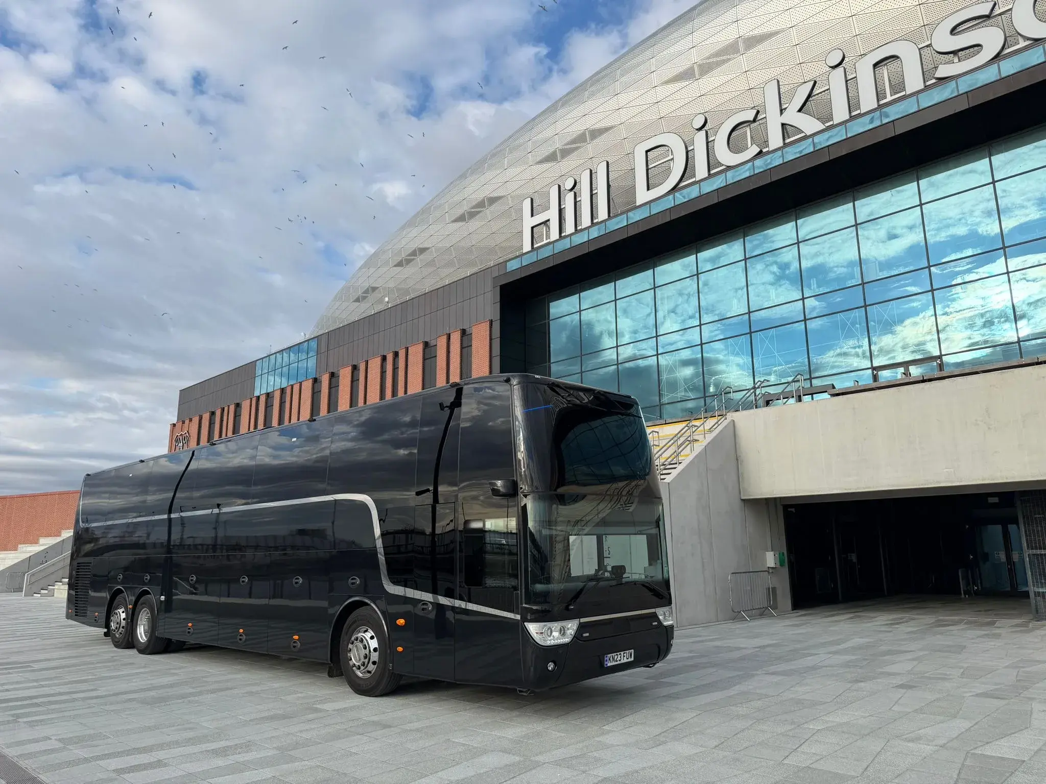 coaches parked